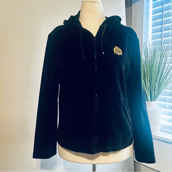 Ralph Lauren Classic Black ZipUp Jacket with Hood - Picture 1 of 6